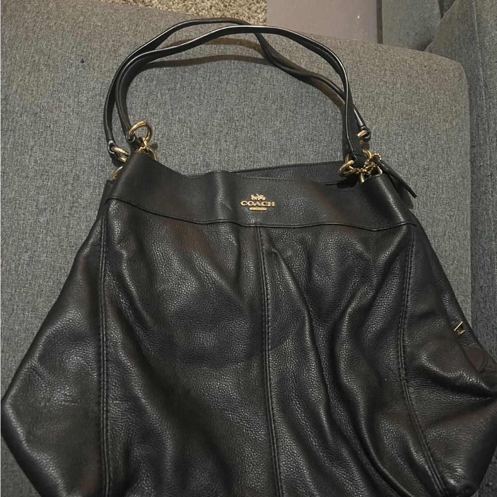 Coach Pebbled Leather Handbag